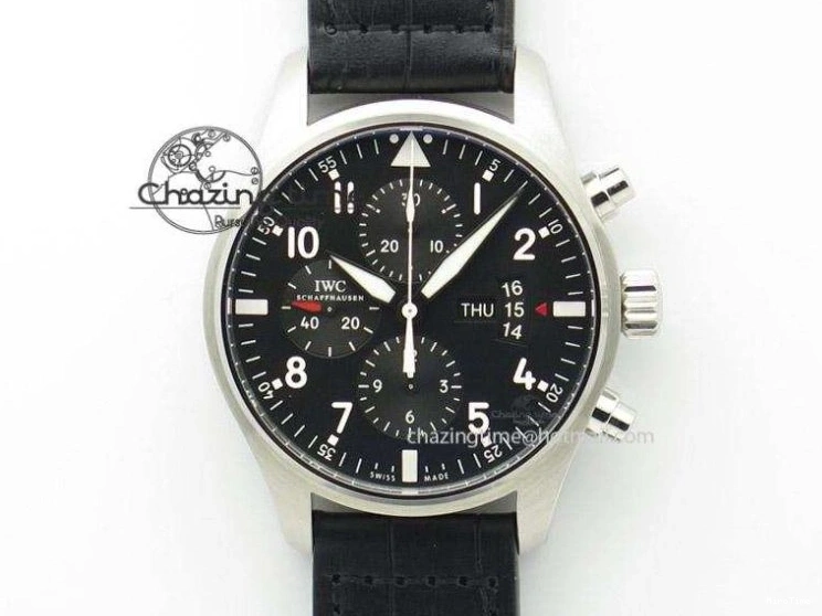 MIROTIME 0427 MARK XVIII IW327002 SS FKF 1:1 Best Edition White Dial On Black Leather Strap Affordable 7121